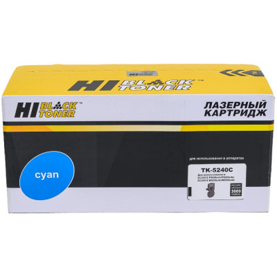 Картридж Hi-Black TK-5240C голубой для Kyocera P5026cdn/M5526cdn, с чипом HB-TK-5240C