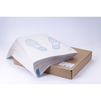 Двухслойные одноразовые коврики ODIS Следы ног 405х525 мм, 500 шт. Ds0807/074.807.00