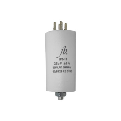 Конденсатор пусковой JB Capacitors 25мкФ, 450В, 45х95, JFS-13 (CBB60-E) (клеммы+болт) JFS13A6256J000000B-156