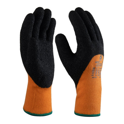 Утепленные акриловые перчатки с начесом Jeta Safety с латексным покрытием 3/4, размер 11/XXL JLW-401-XXL