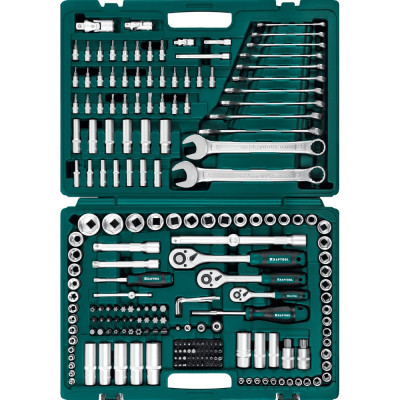 Универсальный набор инструмента KRAFTOOL X drive 216 предм. (1/2"+3/8"+1/4") 27888-H216