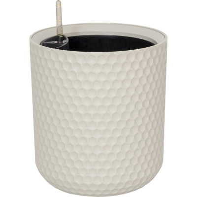 Кашпо Ola Dom  пластик KERAMA 5л белый слоновая кость d240mm d240mm h265мм 070213