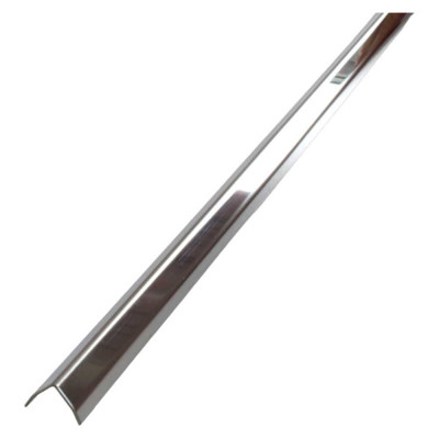 Внешний угловой профиль из нержавеющей стали РУССКИЙ ПРОФИЛЬ полированный РПН-У03 15x15 П 2,7м 4680427117923