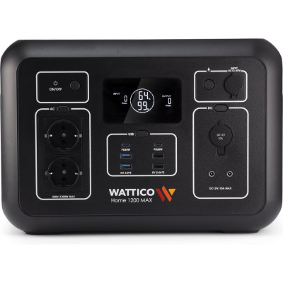 Портативная зарядна станция WATTICO с ИБП для дома дачи и котла зарядная станция Home 1200 MAX 1200W, 315 000 mAh 00-00000101