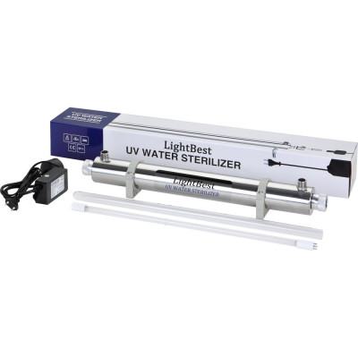Уф стерилизатор для обеззараживания воды LightBest sde-021, uv-6gpm, 1x21w 700409002