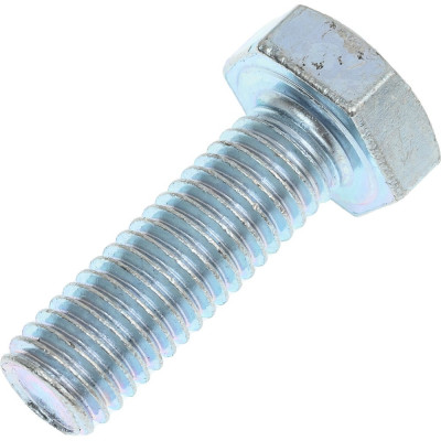 Болт Доброга М10x30 мм, цинк, к.п. 4.8, DIN 933, 5 шт. ТД-00009483