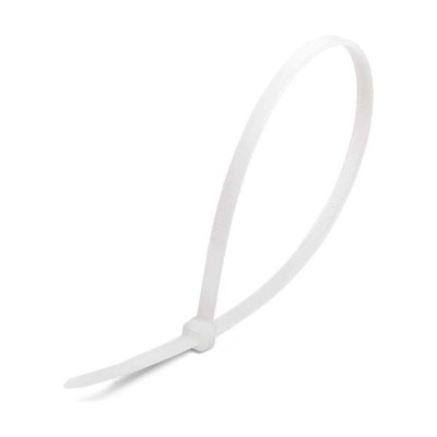 Нейлоновые стяжки Fortisflex НСС EasyFix 3x250 мм, белый, 100 шт. 89913