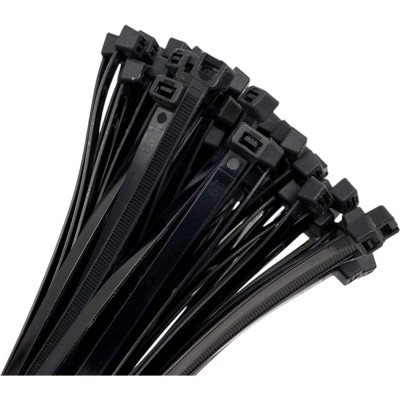Нейлоновые стяжки Fortisflex НСС EasyFix 8x350 мм, черный, 100 шт. 89926