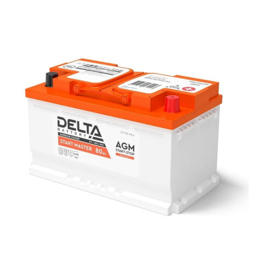 Аккумуляторная батарея Delta START MASTER 80 Ah AGM