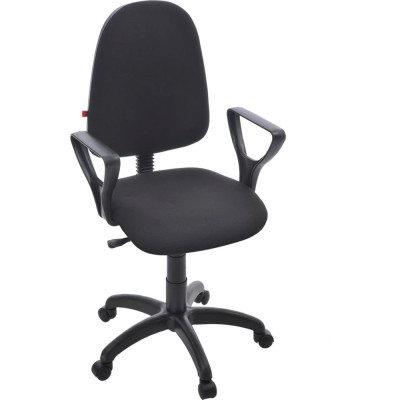 Кресло Фабрикант Престиж Лайт Ткань, Мебельная, ТК-1(черный), г/п 140, О, PL 600, гольф, ролик ст. 4610097306419