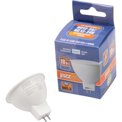 Светодиодная лампа Jazzway низковольтная PLED-SP JCDR 10Вт 4000К GU5.3 12-24В 5049710