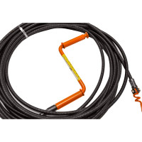 Профессиональный сантехнический трос Компания Ярстрой с насадкой крючок-зацеп, со стальным сердечником, диаметр 12 мм, длина 10 метров д12-10-к-з