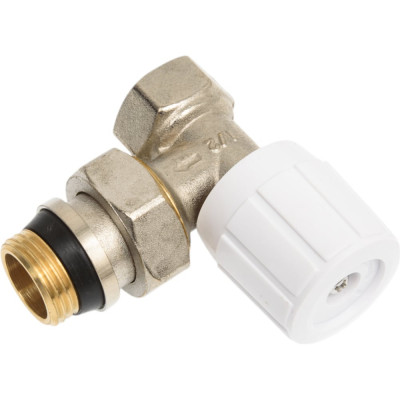 Кран вентильный для радиатора AV Engineering 1/2", угловой, с ручкой AVE394012