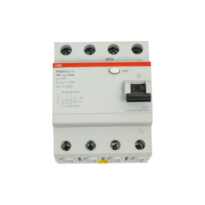 Выключатель дифференциального тока ABB 4 модуля FH204 AC-63/0,03 2CSF204002R1630