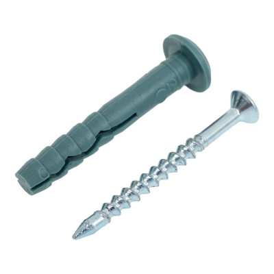 Дюбель-гвоздь (винт) НОВПЛАСТ SMК Гриб 6х40 мм, для быстрого монтажа, 200 шт. БП000001909