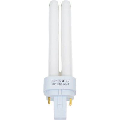 Лампа люминесцентная LightBest lbl d 71007 13w 4000k g24d-1 701071007