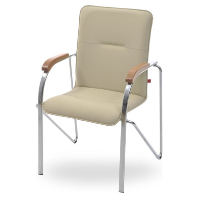 Стул Фабрикант Самба BOX4 кожа искусственная, DO, №122 (кремовый), Бук (1007), CH 4610018467618