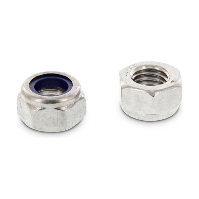 Гайка нержавеющая самоконтрящаяся Metiz-A2 М8, DIN 985, А2, 20 шт. 985M8A2 98528 20