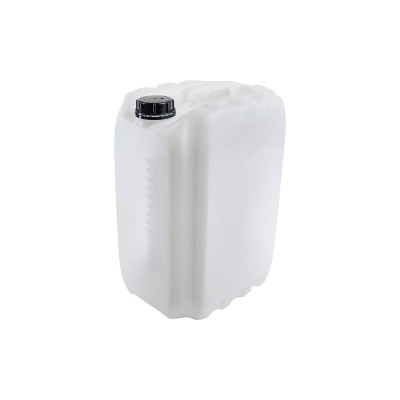 Канистра 20 л, 295x235x401 мм, со шкалой уровня, штабелируемая, антибульк, с пробкой, цвет неокрашенный Тара.ру 31737