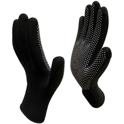 Рабочие перчатки МИКРОТАЧ, нейлоновые с ПВХ покрытием, черные, 30 пар, размер 8 (S-M) Master-Pro® 2513-NPVC-BLC-S-30