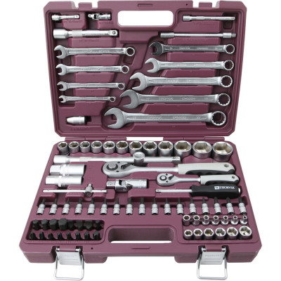Универсальный набор инструмента THORVIK TS082 1/4", 1/2DR, 82 предмета 054007