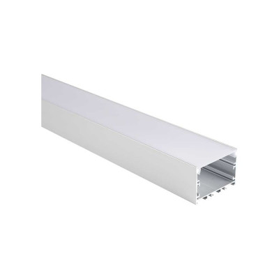 Комплект Jazzway из анодированного накладного профиля PAL 5035 (комплект 2м; 2 глухих заглушки; рассеиватель матовый; 4 клипсы крепежных) 5049956