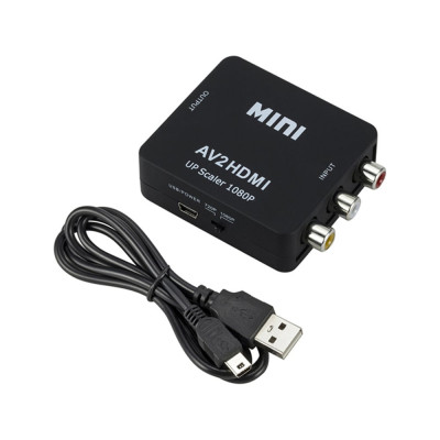 Конвертер PALMEXX AV (RCA) - HDMI, чёрный PX/AV-HDMI-BLK