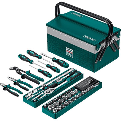 Универсальный набор инструмента KRAFTOOL Grand-99 1/2"+1/4" 99 предм. 27978-H99