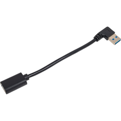 Удлинитель ExeGate USB 3.0 EX-CC-USB3-AMAF-0.15L Am Af, угловой 90-градусный коннектор горизонтальный левый, 0,15м 294775