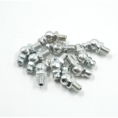 Угловая пресс-масленка (тавотница) 45°, М6х1, оцинкованная сталь, упак. 10 шт Harrison TPS-TVT45M6ZN (10)