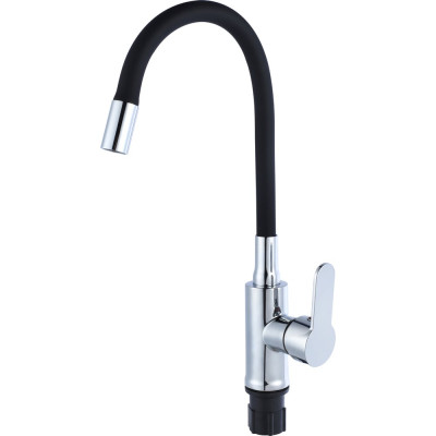 Смеситель для кухни TSARSBERG черный гибкий излив тип ГОСТ См-МОЦБА TSB-732-BL02