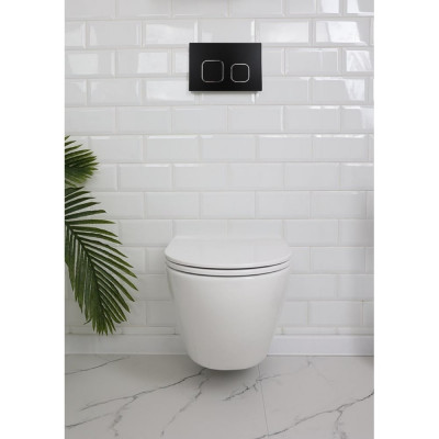 Комплект Encanto CO DP инсталляция Grant кнопка black Alcora LT-046E-R+7091BLACK