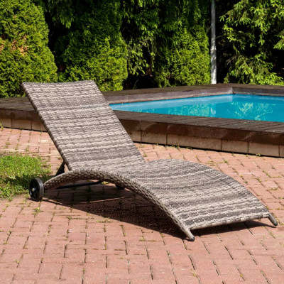 Шезлонг Royal Family AGATA серый, без матраса 888-71