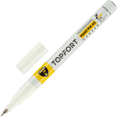 Маркер лаковый Topfort paint 1 мм, белый 1827694
