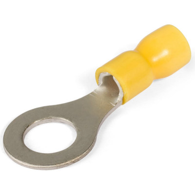 Наконечник кабельный КВТ кольцевой изолированный НКИ 6.0-8 серия EasyFix (100 шт/уп) 90898