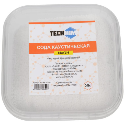 Сода каустическая TECHHIM 0.5кг TH-NaOH-500