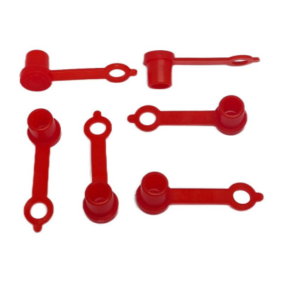 Колпачок для пресс-масленок "H" 42мм, компл. 100 шт., красный MasloSmenka 011001-100