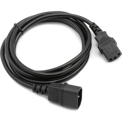 Кабель питания A1 1.8 м., С13-С14, 3x1 мм², 2200 Вт., черный A1-PC1-C13-C14-1.8M