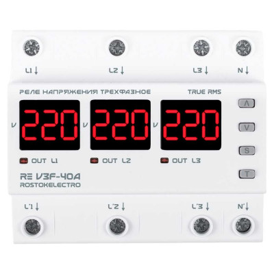 Реле напряжения ROSTOKELECTRO RE V3F-40A 46-305