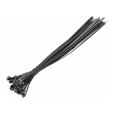 Нейлоновые стяжки HOEGERT TECHNIK 9x600 мм, 25 шт., черные HT2C716