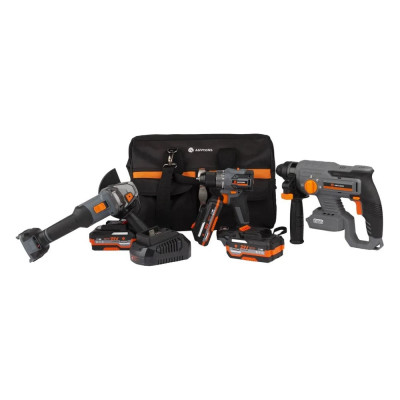 Набор из трех инструментов Anycons AC-ST301 шуруповерт, УШМ, перфоратор 5223166