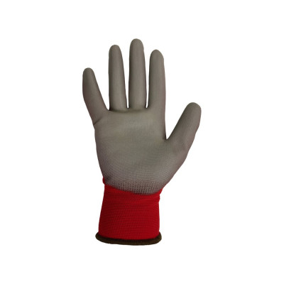 Перчатки нейлоновые с полиуретановым покрытием S. GLOVES "STARKA RED" красные, размер 09 31620Х-09