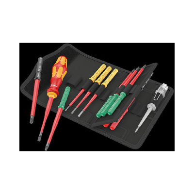 Набор бит с битодержателем WERA Kraftform Kompakt VDE 16 extra slim 1 Tool Finder 1x9x98; PH1x157; PH2x157; PZ1x157; PZ2x157; 1x1x157; 1x2x157; TX1 WE-006608