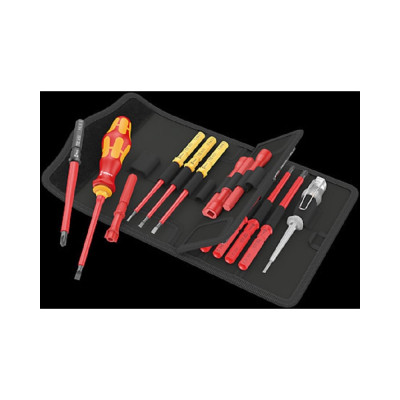 Набор бит с битодержателем WERA  Kraftform Kompakt VDE 18 Universal 1 Tool Finder 1x9x98; 1 x PH 1x157; 1 x PH 2x157; 1 x PZ 1x157; 1 x PZ 2x157; 1x1x154; 1x2x154; 1x1x1 WE-006613