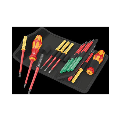 Набор бит с битодержателем WERA Kraftform Kompakt VDE 17 Universal 1 Tool Finder, 17 пр. WE-006611