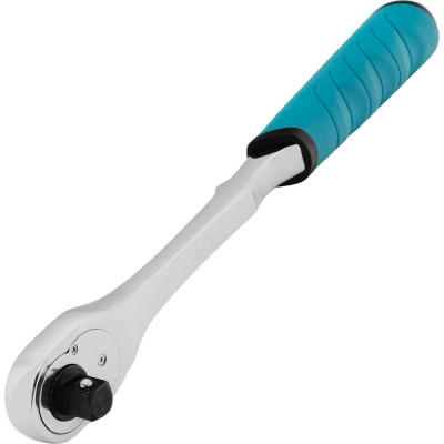 Ключ-трещотка GROSS 1/2", CrV, 90 зубьев, усиленный, хром 14055