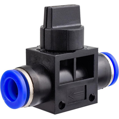 Фитинг с краном 8x8 мм для пластиковых трубок Forsage F-SHVFF08-08(59352)