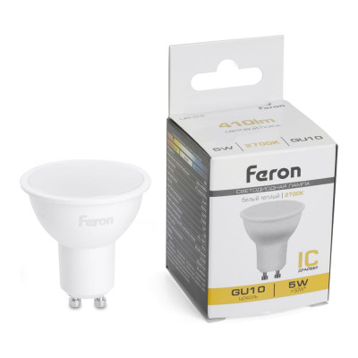 Лампа светодиодная FERON (5W) 230V GU102700K MR16, LB-2 51215