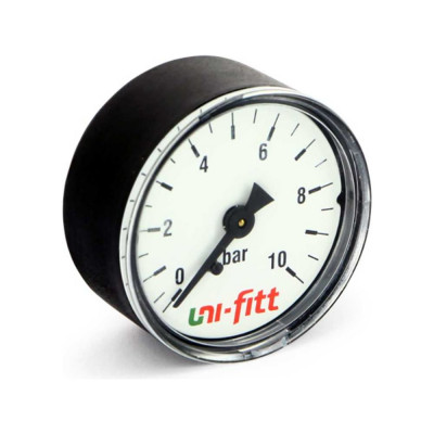 Манометр аксиальный Uni-Fitt 10 бар, диаметр 63 мм, 1/4"Н 300D3030