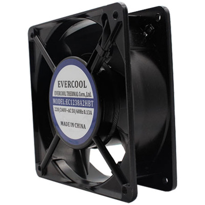 Вентилятор EVERCOOL EC1238A2HBT-7 220В, 120x120x38мм, жесткий вывод, подшипник качения, 2500 об/мин 2015415875